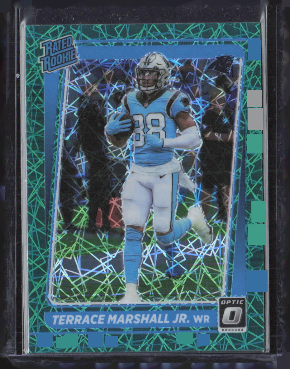 2021 Donruss Optic #218 Terrace Marshall Jr. Green Velocity Rated Rookie