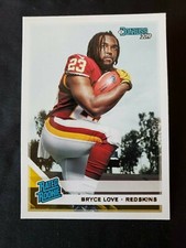 Bryce Love - Rated Rookie 2019 Donruss Card - Panini Redskins RC NFL. rookie card picture