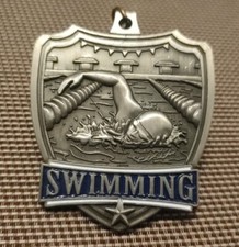 old Swimming Medal 1980's 🏊 USA Greece 2