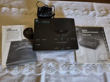 GE Digital Telephone Answerer Machine 2-9876 3 Mailboxes Pre owned  w Manual