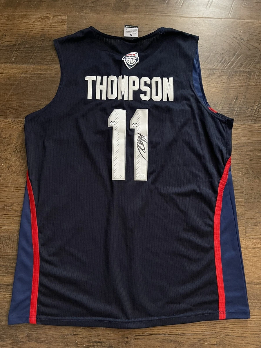 Klay Thompson Signed USA 2016 Olympics Jersey Golden State Warriors NBA JSA  COA