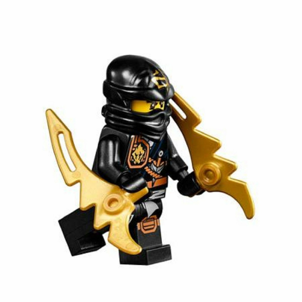 ⭐︎⭐︎ LEGO® Ninjago™ Minifigure Cole Zukin Robes Dual Gold Jagged