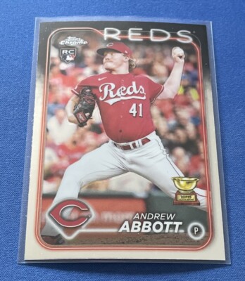 2024 Topps Chrome #154 Andrew Abbott RC Cincinnati Reds