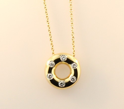 Tiffany & Co. Etoile Diamond Pendant 18K Yellow Gold - Picture 2 of 6
