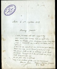 AUDES (03) BOIS "Lucien BEAUJON" Lettre en 1925