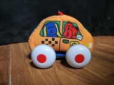Melissa  Doug K's Kids Pullback Soft Cloth Taxi Car