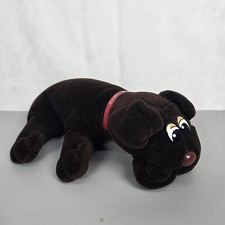 Vintage 1985 Tonka Pound Puppies Dog Plush Large 14" Dark Brown