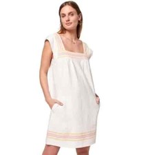 Faherty Women's Hailee Dress Size Small - Organic Cotton - Front Pockets
