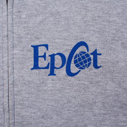 Vintage Mickey Inc Disney Hoodie XL 90s USA Made Epcot Roundneck Full Zip Mens - Imagen 7 de 8