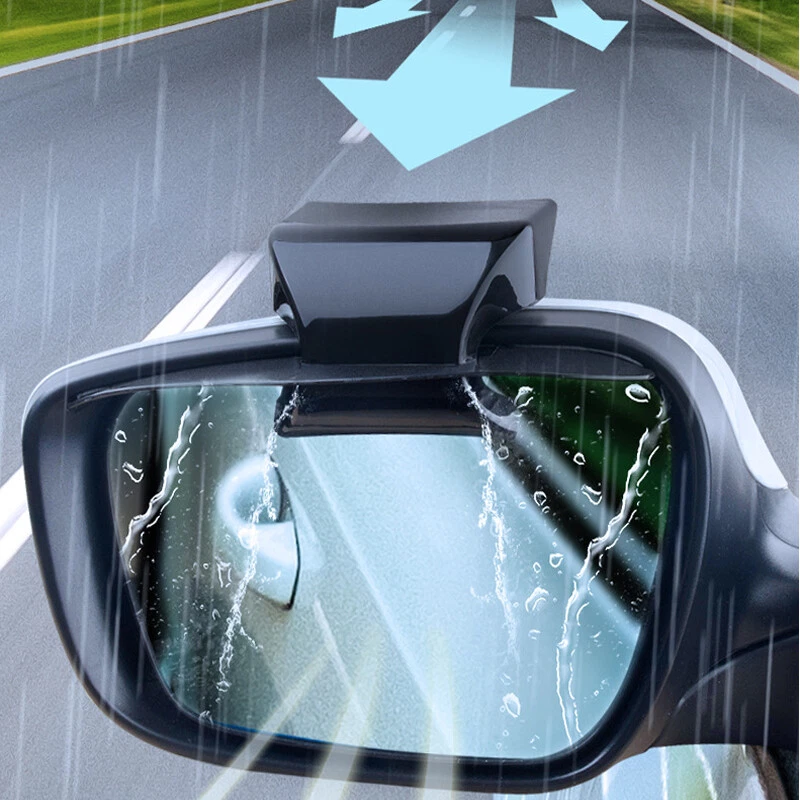 2PCS Car Auto Rearview Side Mirror Rain Eyebrow Rainproof Block Rear View Cover - Image 3 of 4
