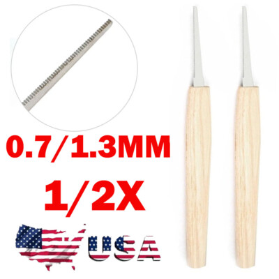 0.7mm/1.3mm Bridge Pin Hole Slotting Saw Kit for Guitar Repair Tool NEW