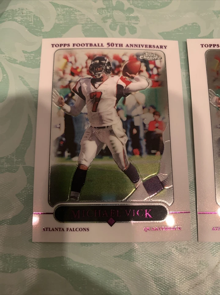2005 Topps Chrome Michael Vick Lot Of 2 - Image 2 of 4