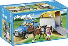 Jeep con Rimorchio - Trasporto Cavalli - Playmobil Country Art. 5223 - NUOVO -