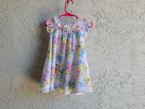 Marmellata Baby Floral Blue Green Yellow Spring Easter Dress Size 18M - Picture 14 of 15