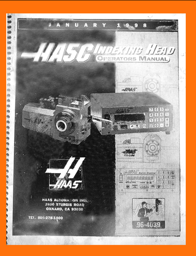 HA5C HAAS Indexing Operations and Programming Manual 1998 - Bild 1 von 3