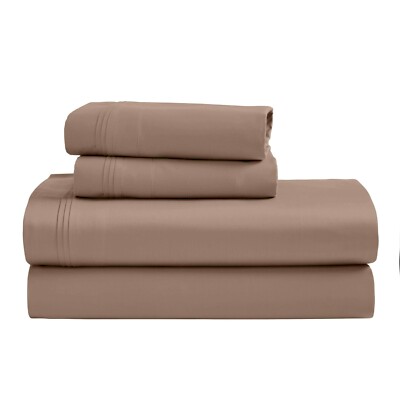 1500 Thread Count 100% Egyptian Cotton Deep Pocket Modern Solid Bed Sheet Set