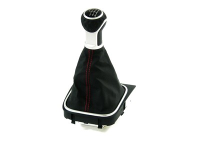Genuine VW Golf 5 GTI Edition 30 Gear Knob Knob Genuine 6 Speed Red Stitch NEW