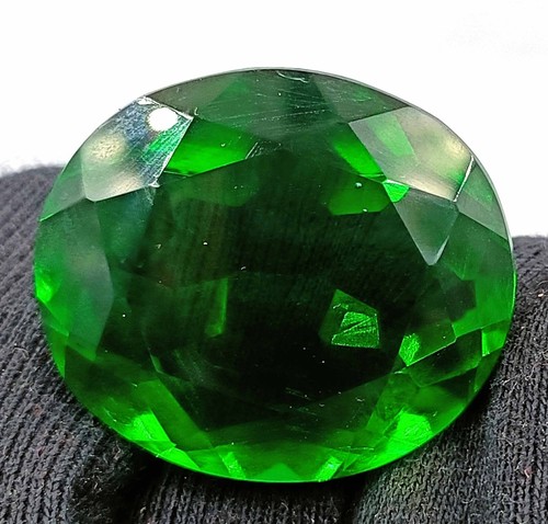 93-98Ct Fabulous Piece Oval Cut Loose Gems Green Moldavite Transparent Certified - Picture 9 of 11