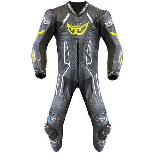 Custom Motorbike Motorcycle Racing Leather 1 & 2 Piece Suit - Foto 3 di 5