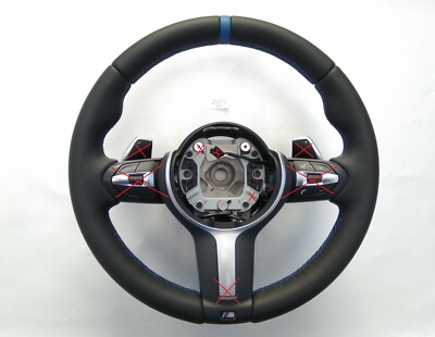 BMW X3 F25 F26 X5 F15 F16 M TECH SPORT NEW NAPPA LEATHER SHIFT/HEATED blue THICK