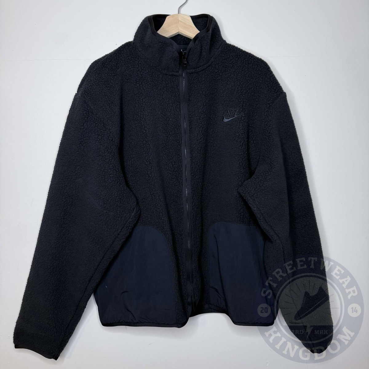 Nike Sherpa Fleece Jacket Mens Winterized Club Winter Cold