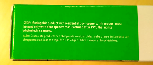 Garage Door Wireless Keypad Universal Chamberlain Illuminated Keypad Wire Free - Picture 3 of 3