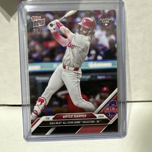 2024 Topps Now MLB Bryce Harper All Star Game BLACK PARALLEL #d 78/99 ASG-BH