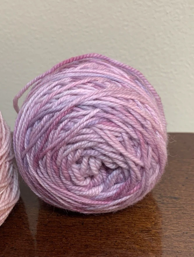 New Fiber Seed Sprout Sock Yarn Lot of Rosewater 5092 - Plus Bonus Purple - Image 3 of 4