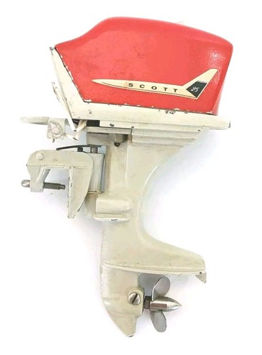 Vintage K&O Fleet Line 1958 Scott Atwater 25 Outboard Electric Motor #A052