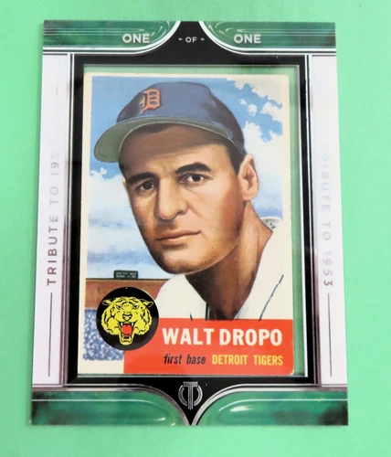 2022 Topps Tribute WALT DROPO "Tribute To 1953" ENCASED 1953 Topps #121     1/1