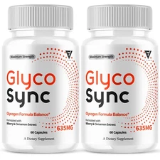 (2 Pack) Glyco Sync Glycogen Pills, GlycoSync Maximum Strength (120 Capsules)