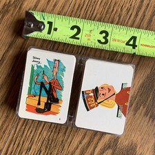 ED-U-CARDS OLD MAID MIXIE MINI CARD GAMES IN BOX 1967 FLIP BOOK circus