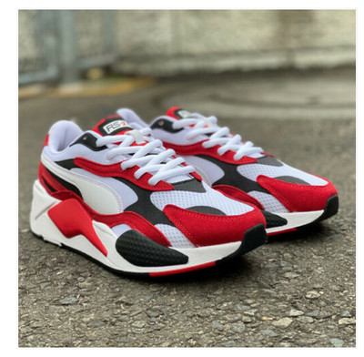 Men's Puma RS-X Super White - High Risk Red Trainers UK size 6 Eur 39 BNWB  | eBay