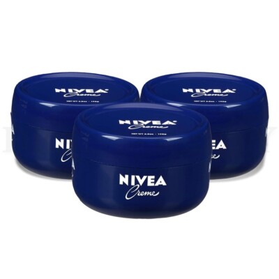 NIVEA Creme Body Face and Hand Moisturizing Cream 6.8oz Lot of 3