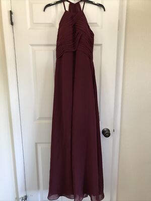 ice blue chiffon bridesmaid dresses Ice Blue Chiffon Halter Open Back A-line Long Bridesmaid Dresses,CB0136