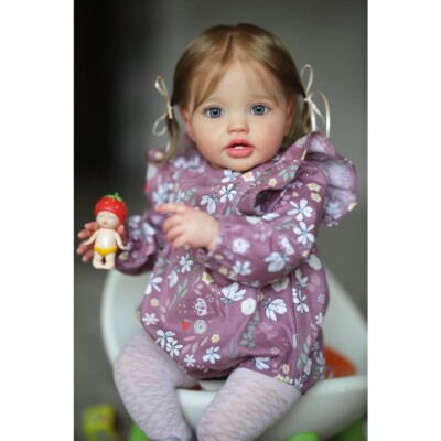 24 Inch Newborn Baby Toddler Doll Reborn Lottie Princess Girl Puppe Soft Touch