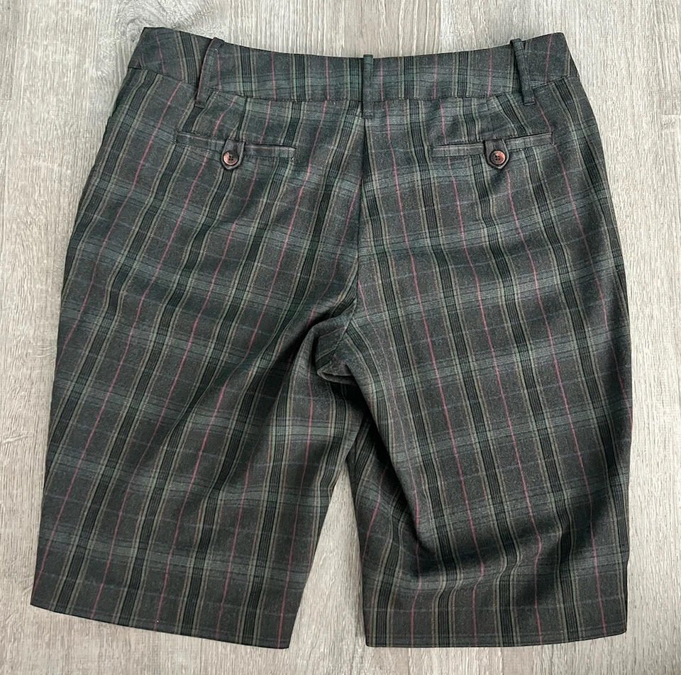 Bermudas largas a cuadros gris oscuro Teháma Nancy Haley para mujer talla: 12 Foto 3 de 4