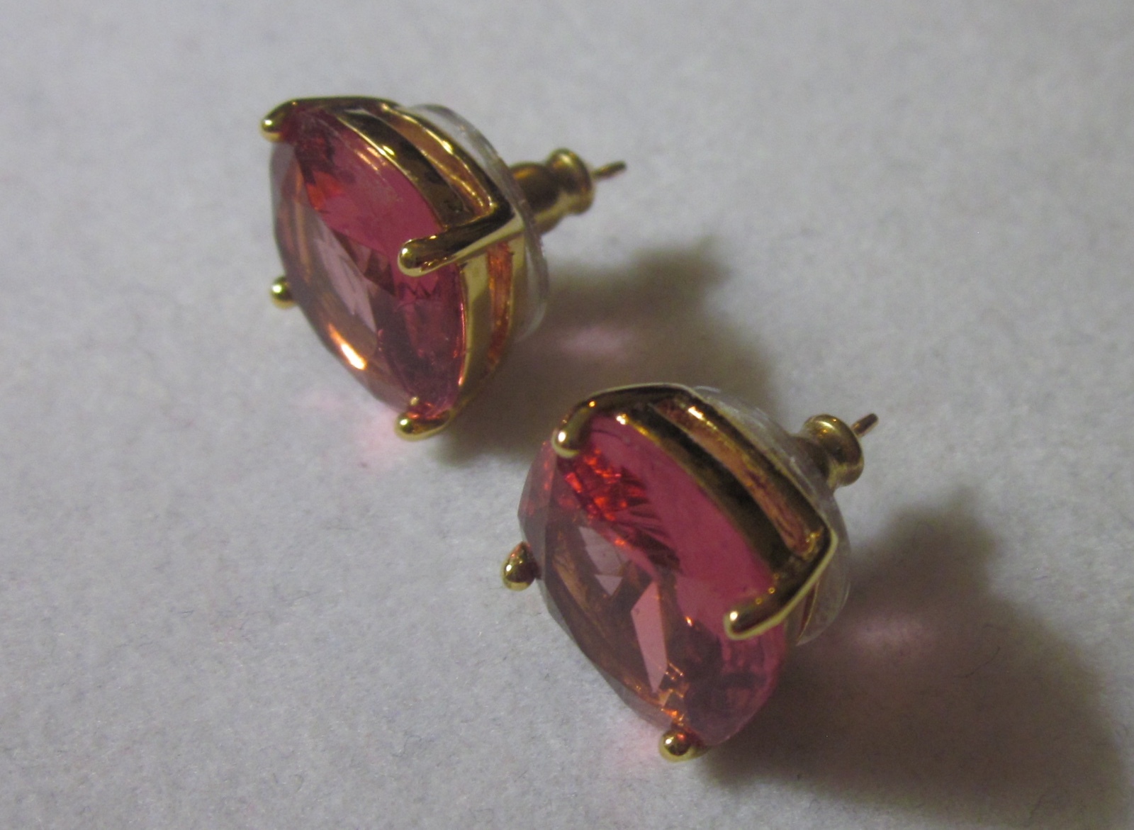 GUMDROP KATE SPADE ROUND SQUARE CUSHION CUT STUD EARRINGS ELEGANT TRUE