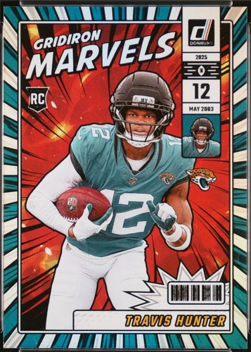 Travis Hunter 2025 Topps Chrome Football - Fortune 15 X-Fractor