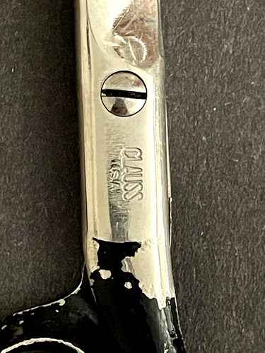 CLAUSS 3769 Scissors Straight 6" BLADE Sewing Shears USA Metal Handle 9.25" - Picture 2 of 16