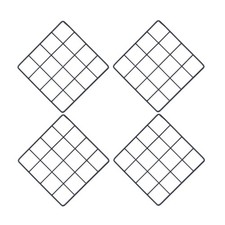 4 Pcs Wall Hanging Photo Display Grid Accessories Wire Panel Decor