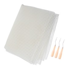 Rug Making Kit Latch Hook Canvas Carpet Knitting Mesh Cloth Hooking