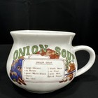 Vintage National Potteries Soup Recipe Mugs Set of 2 Mushroom / Onion Cleveland — photo 5