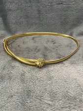 Vintage Accessocraft NYC Belt 1970s Lion Head Gold Tone 24 Flat 29 Stretched