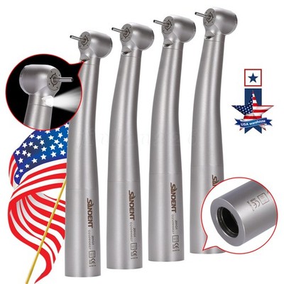 1-4 Dental Fiber Optic LED High Speed Handpiece Turbine Fit Sirona Coupler Toque