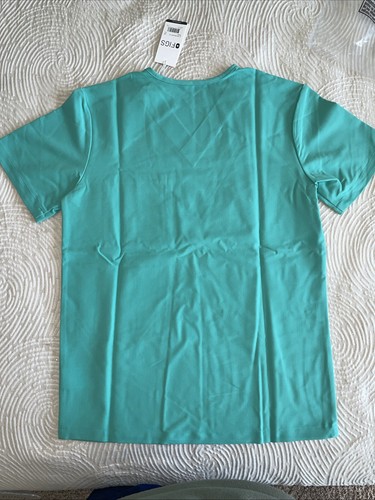 New XS Figs Mens Leon Two Pocket Scrub Top Shirt V Neck Grey - Picture 5 of 6