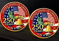 2026 - 250TH Anniversary United States of America Challenge Coin, Hobo Nickel