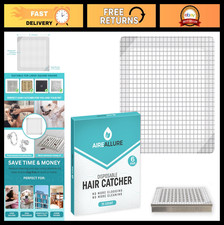 25 Pack Disposable Shower Drain Hair Catchers - Peel Stick Strainers, 6" Squar