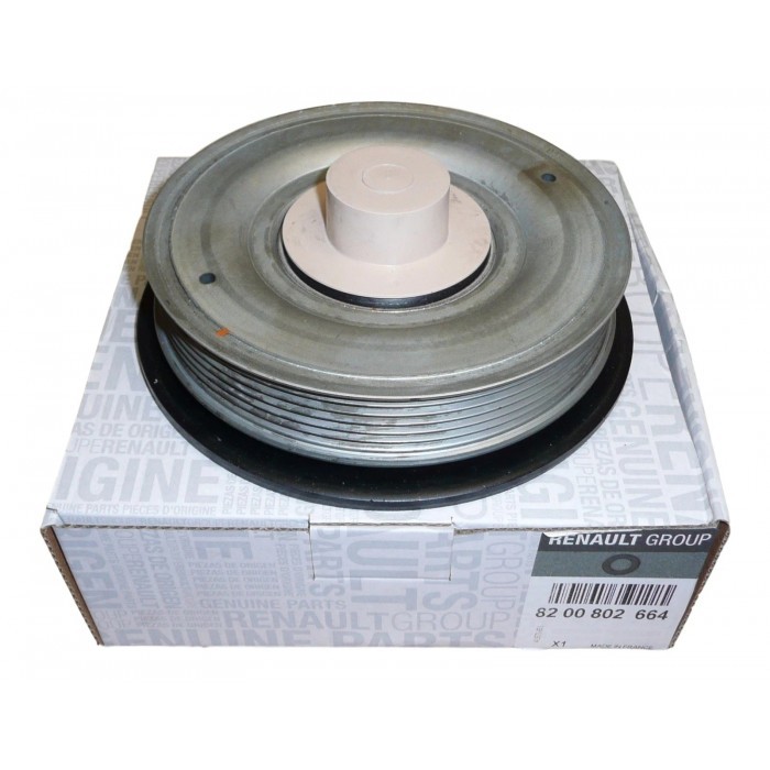 Poulie damper anti-vibration Renault Trafic et Laguna II en acier renforcé