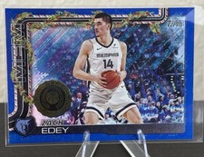 2025-26 Topps - Zach Edey #186 Blue Sandglitter